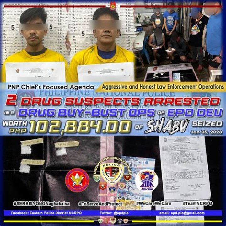 	2 DRUG SUSPECTS ARRESTED	