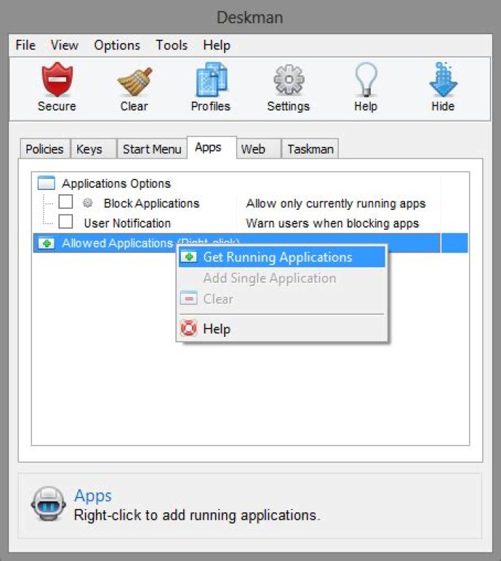 5 Apps Tab - Deskman