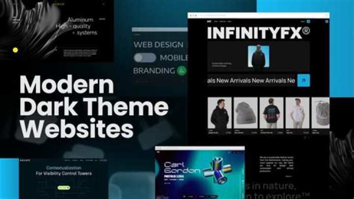 A dark website