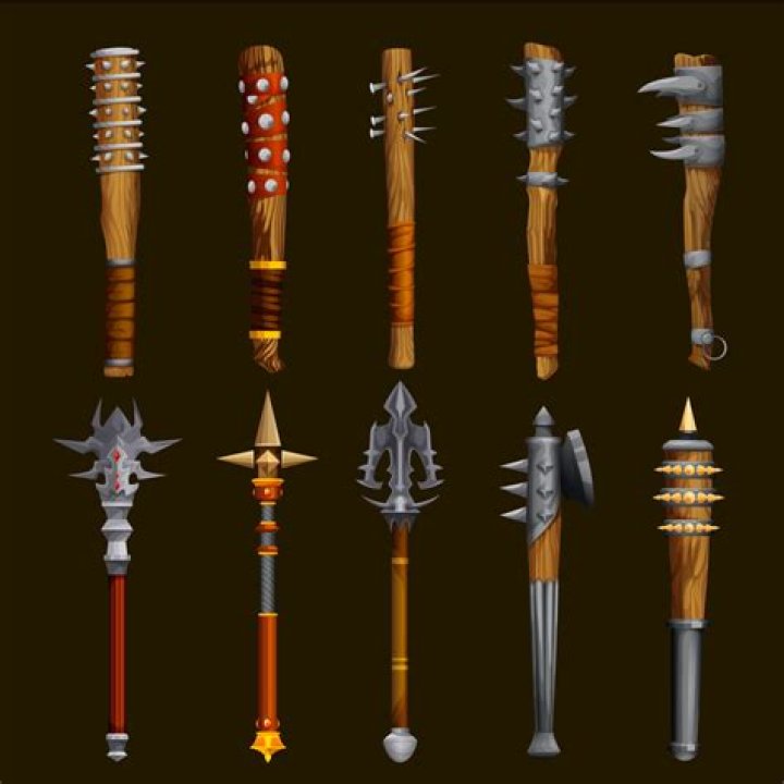 A string of weapon types and elements from Octopath Traveler 2 over the map, in the order listed above.