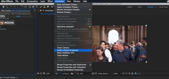 Accessing the Mocha plugin from After Effects