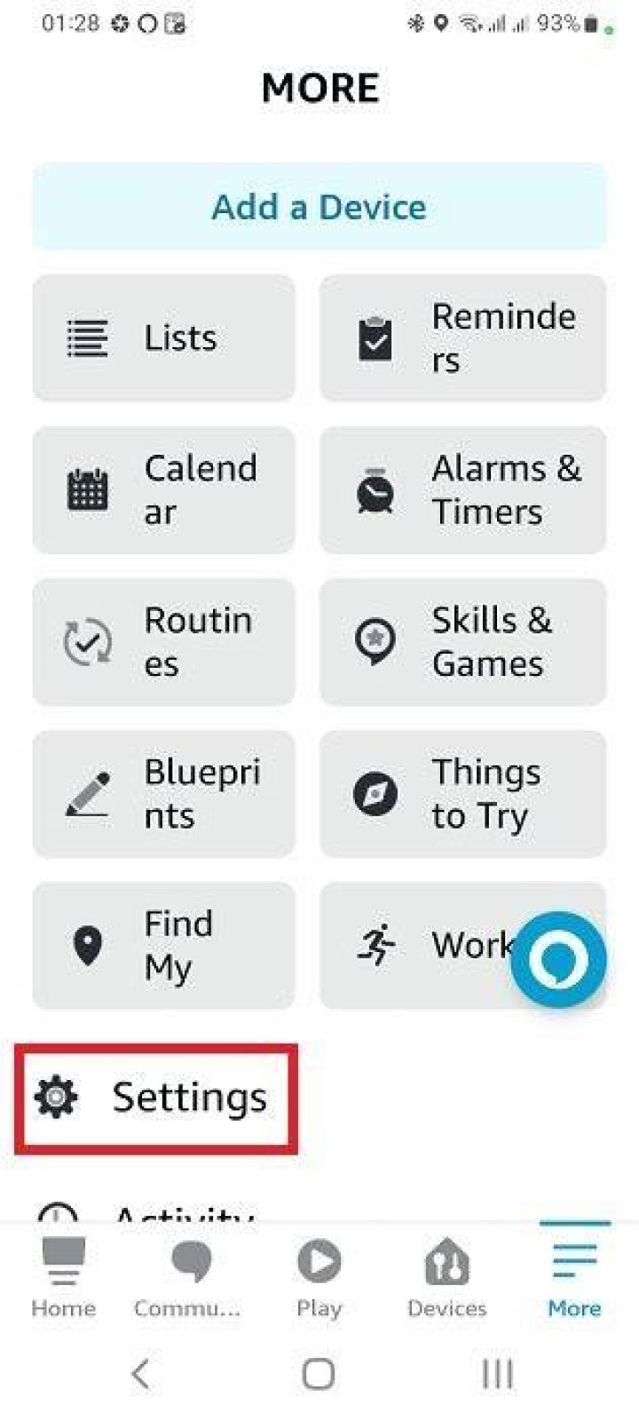 Alexa app Settings Kid Skill Purchasing