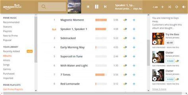 Amazon Prime Music Player Web
