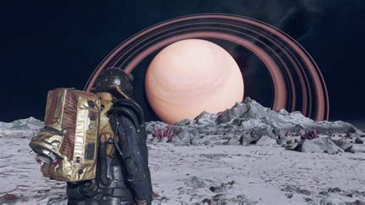 An explorer stares at a bed and decides whether or not to go to sleep dreaming about where to buy digipicks in Starfield.