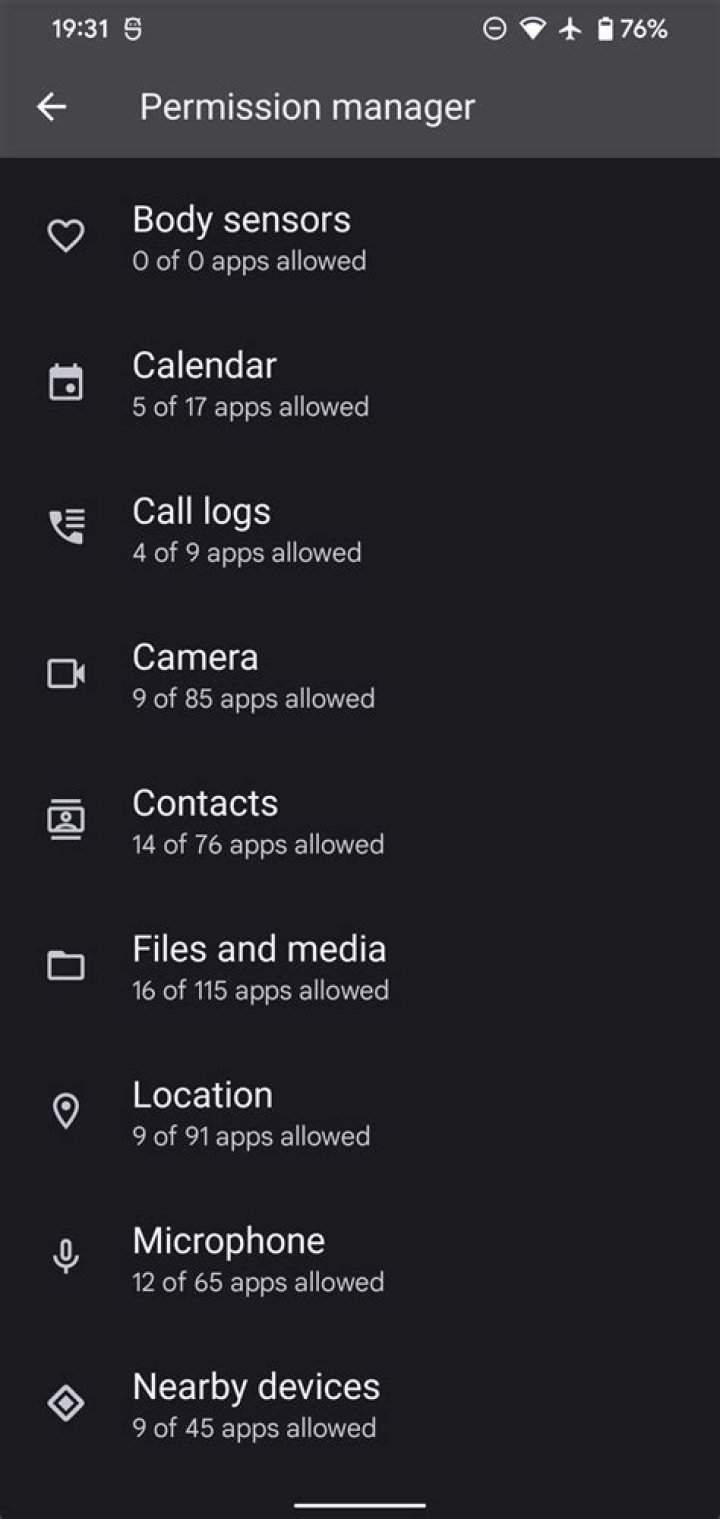android permission manager