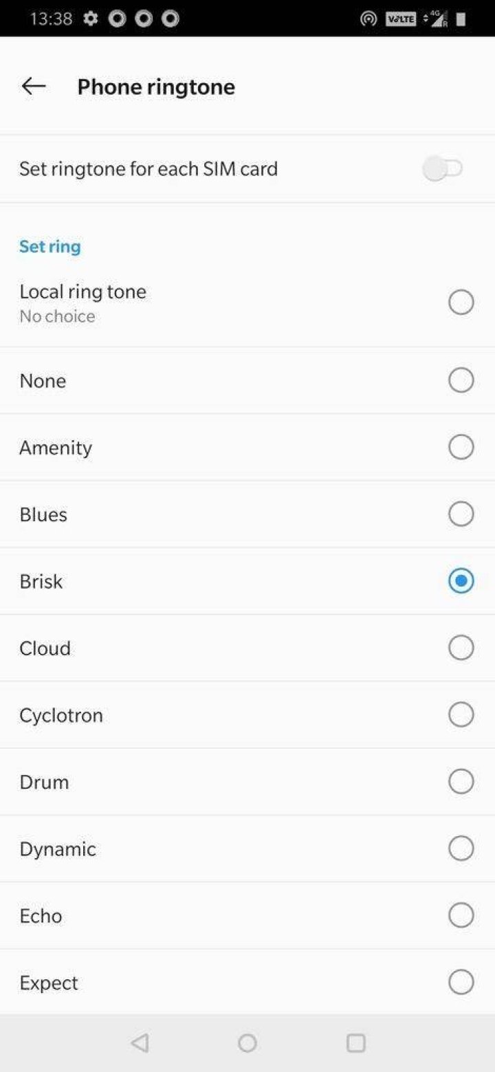 android ringtone options