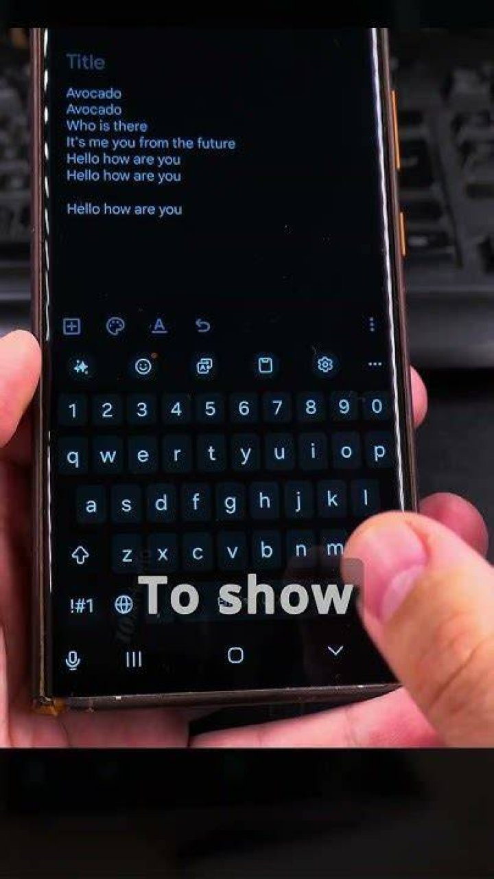 Android Swipe Typing Demo