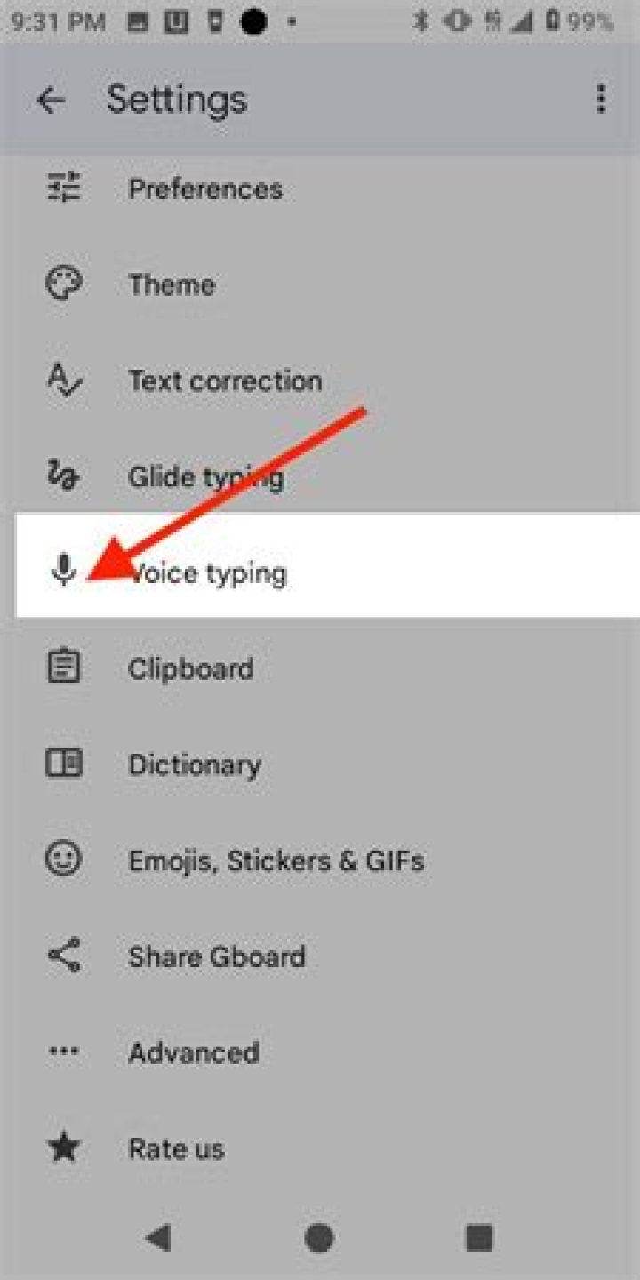 Android Voice Typing Demo