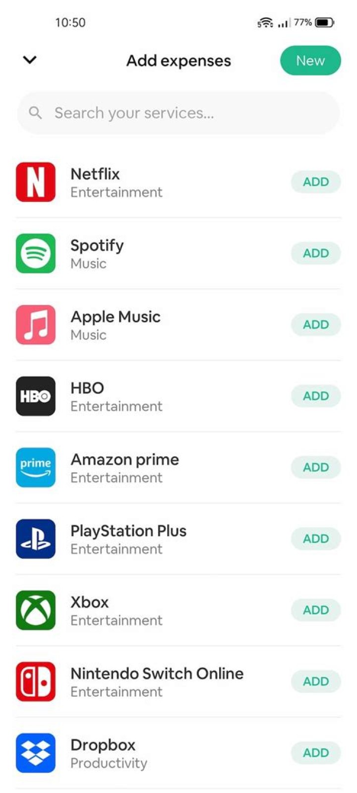 Billbot Subscriptions List