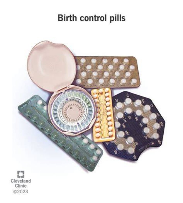 Birth control pack open until the last week with a blue pill next to it