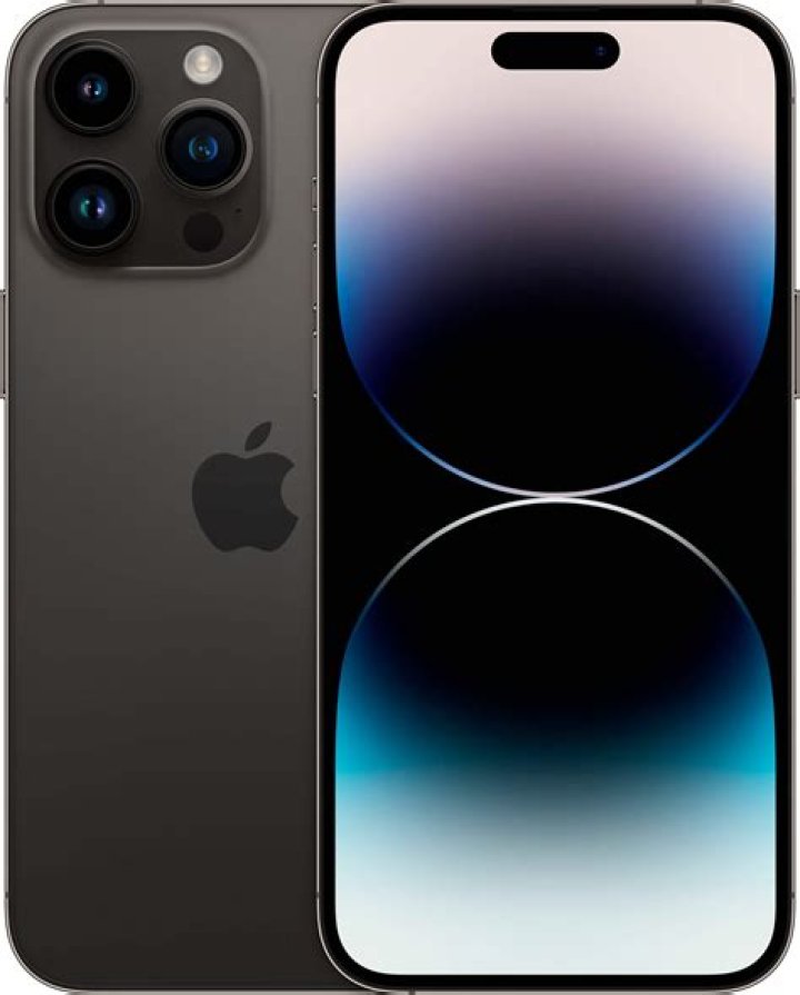 black iPhone face-up with apps on homescreen