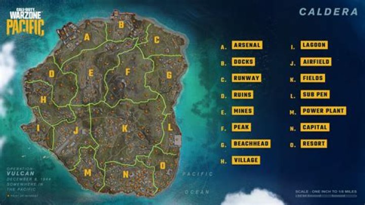 Capital in caldera map