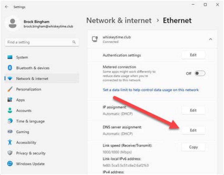 Change the DNS server on Windows