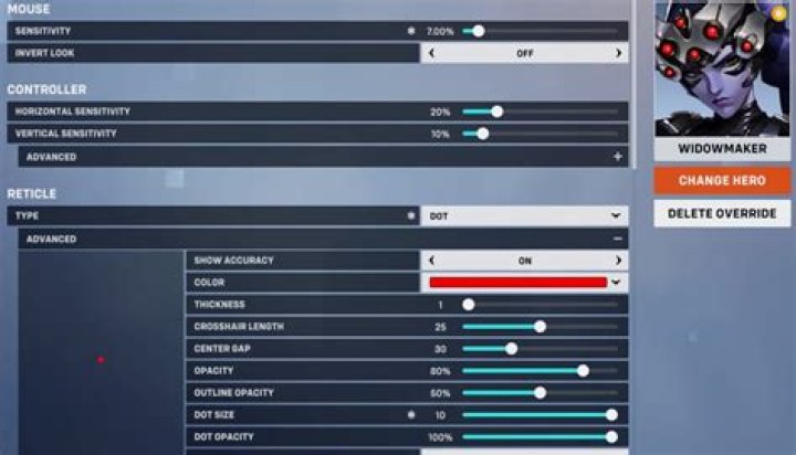 Changing the settings in Overwatch 2