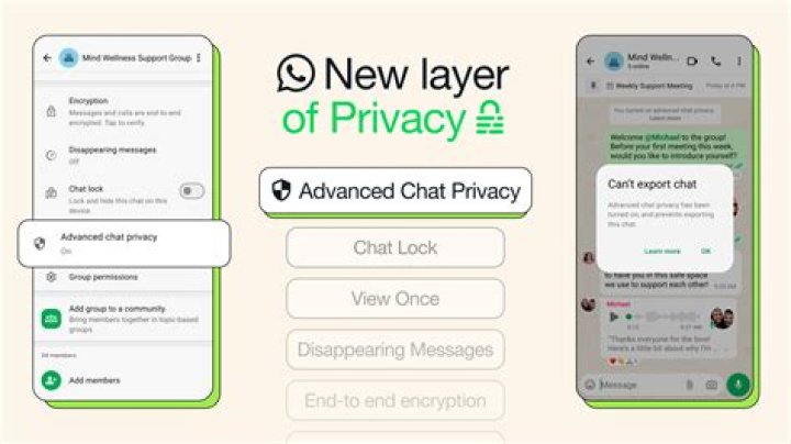 chat privacy whatsapp options