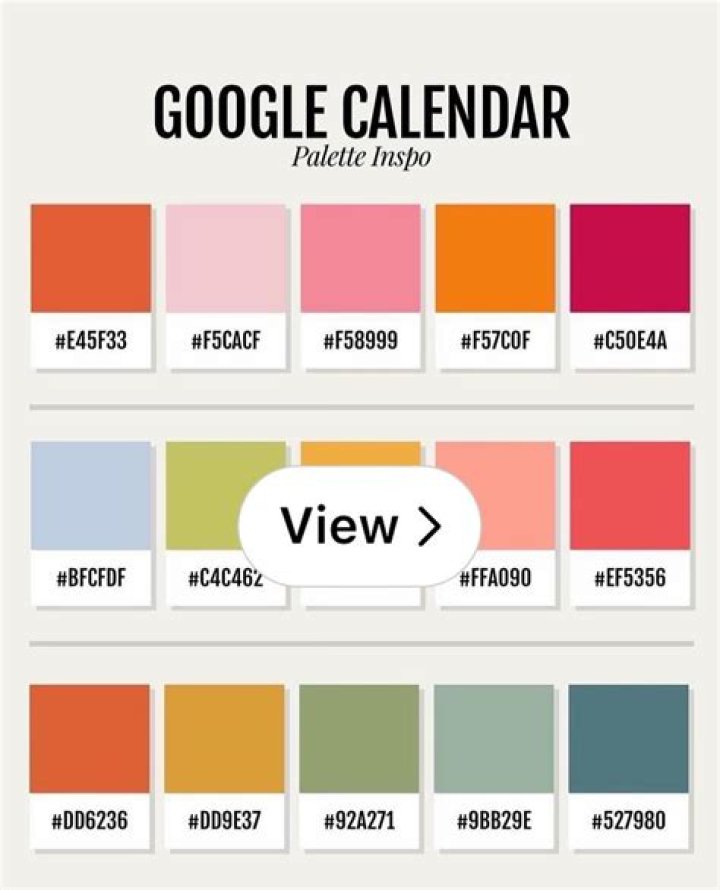 Color code synced Google Calendars