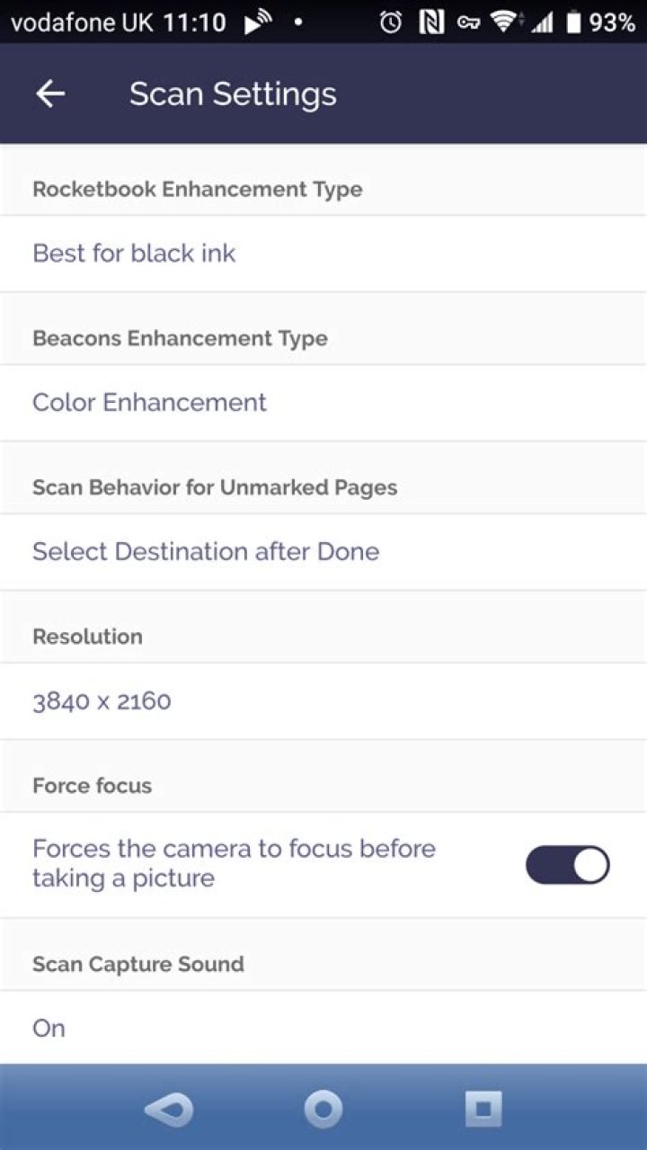 Configure your Rocketbook scans