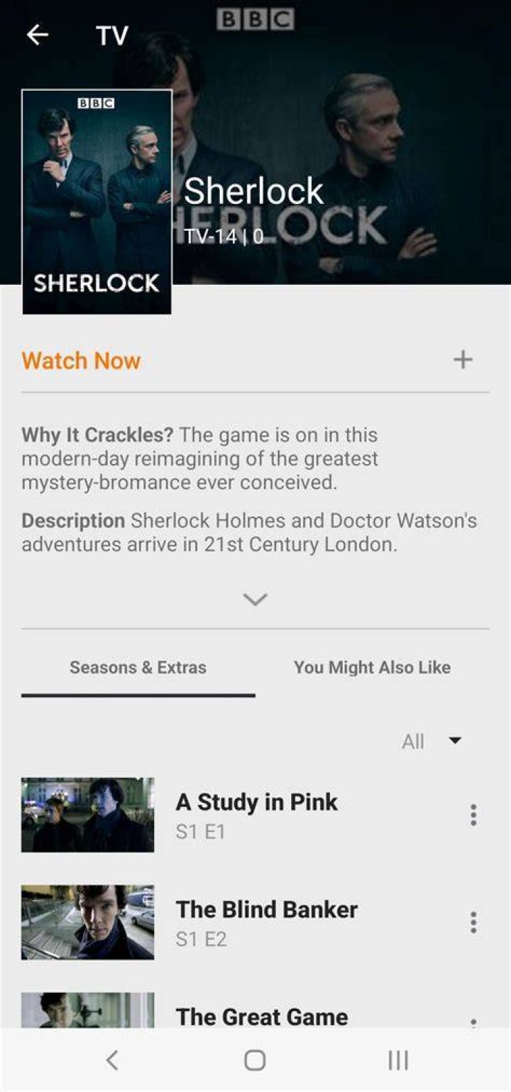 Crackle Main Page