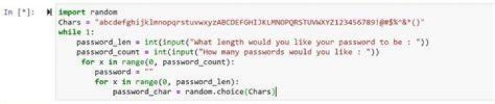 Create a Password Generating Loop using Python