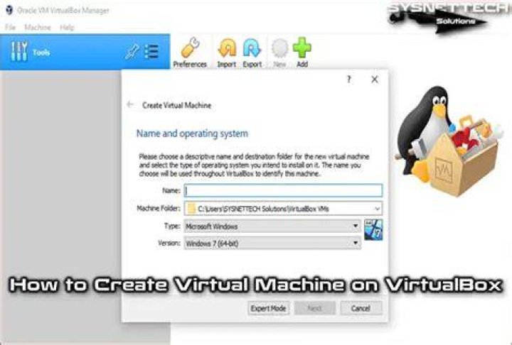 Create a Virtual Machine on Virtual Box