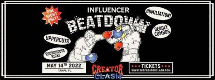 creator clash influencer beatdown poster