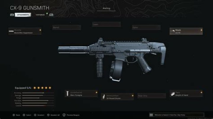 CX-9 Warzone loadout