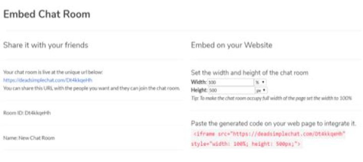 Dead Simple Chat Chatroom Website