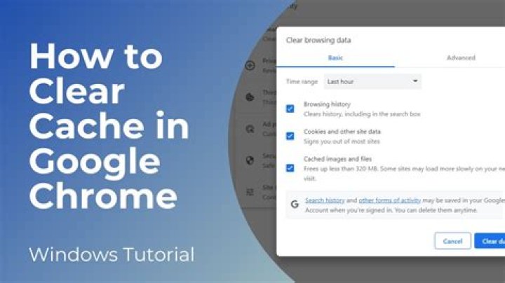 Deleting the cache in Chrome