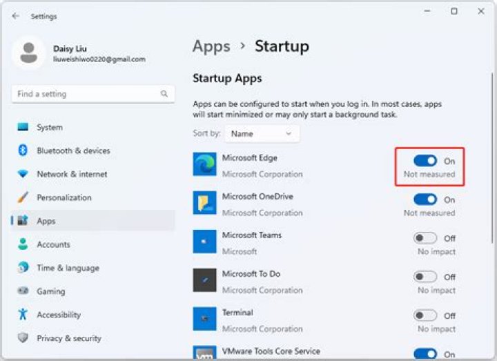 disabling startup apps