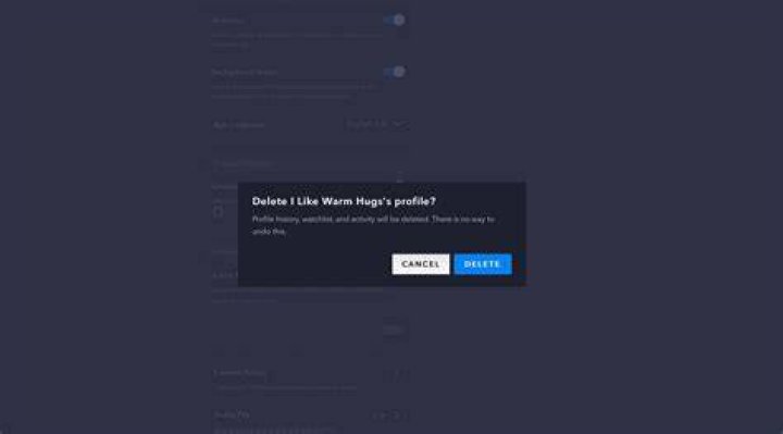 disney+ delete profile