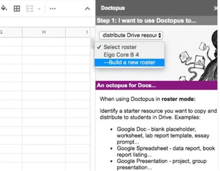 Doctopus in Google Sheet