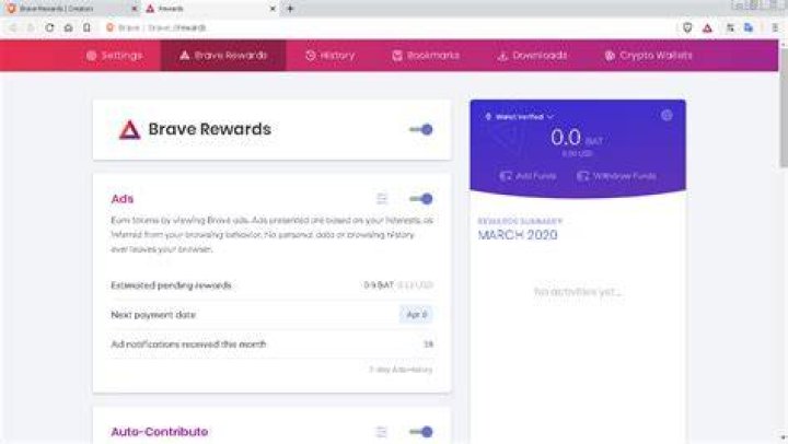Earn BAT using Brave browser