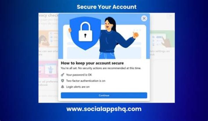 Facebook Secure Your Account routine that helps you review your personal data.