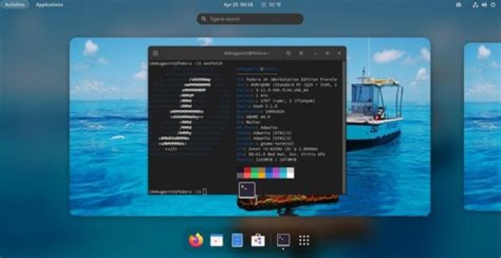 Fedora 34 Desktop