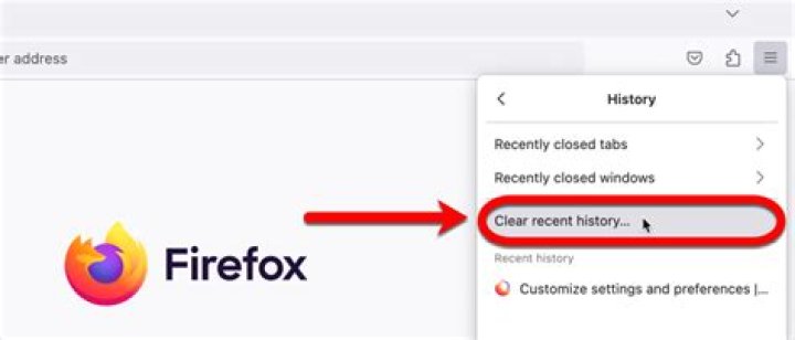 Firefox clear history setting