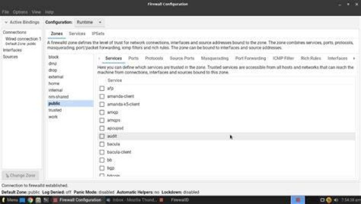 Firewall Settings in Linux Lite