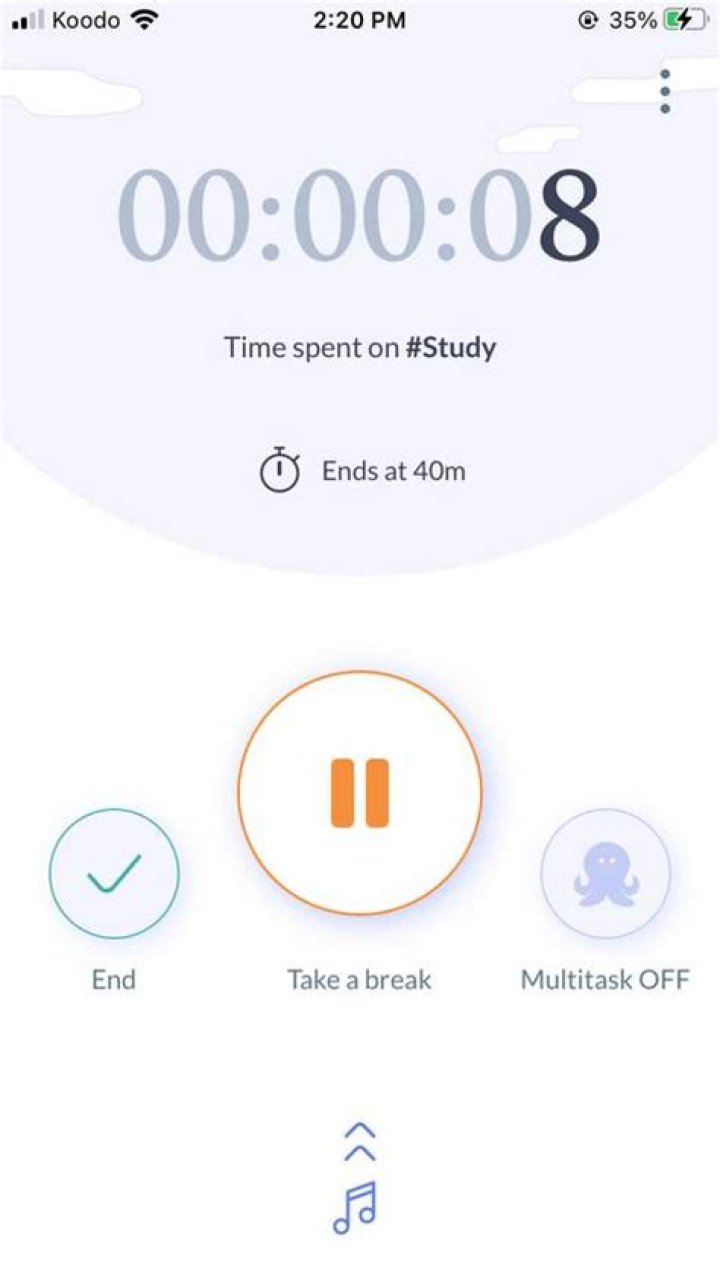 Flipd Stopwatch Page