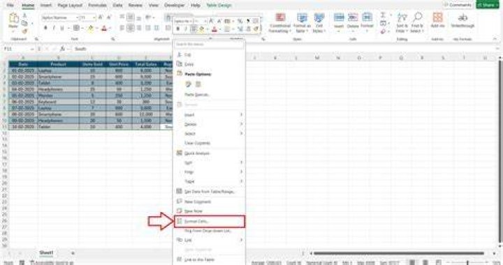 Format cells window in Excel