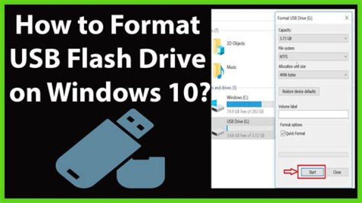 Formatting a flash drive