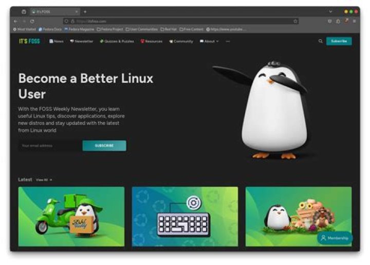 foss browser homescreen