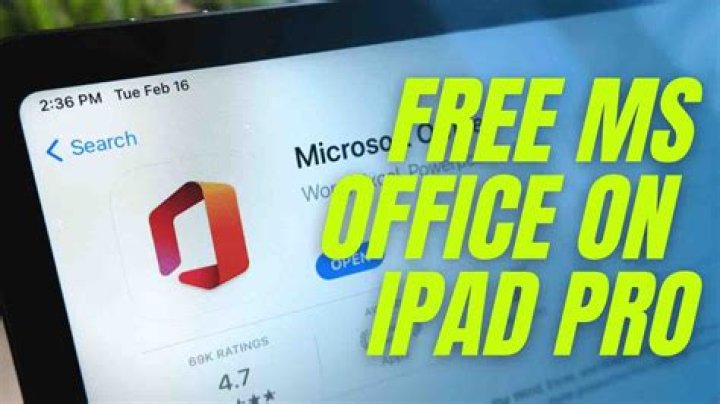 free office ipad app