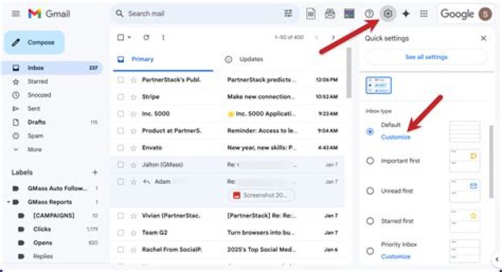 Gmail settings' accounts and import tab.