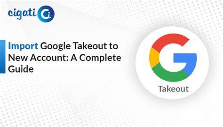 Google account import data options