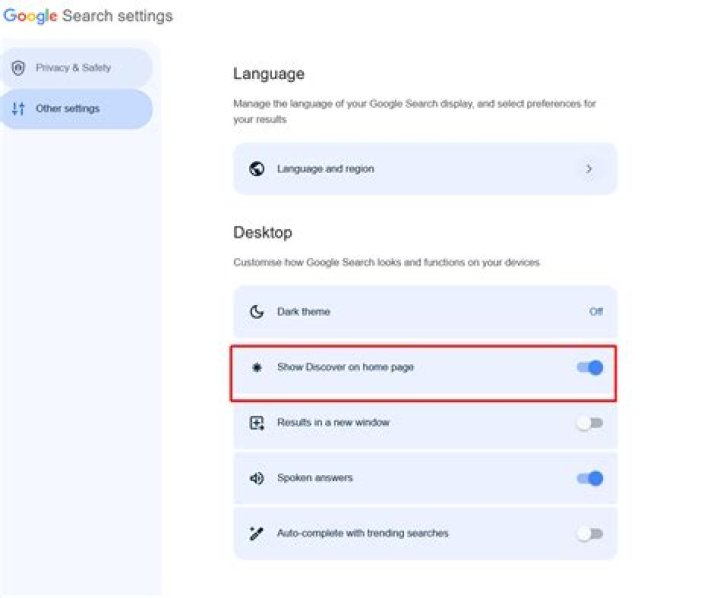 Google Discover Home