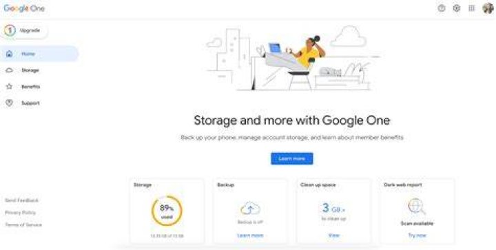 Google One storage tool