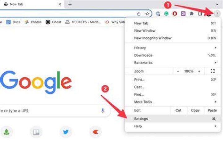 home page Chrome