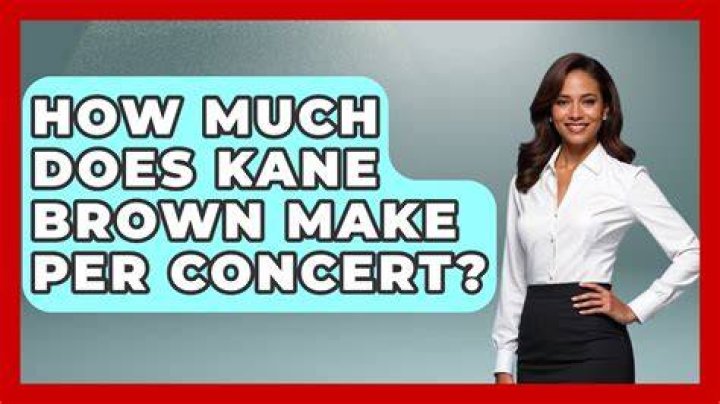 How Much Does Kane Brown Make Per Concert?