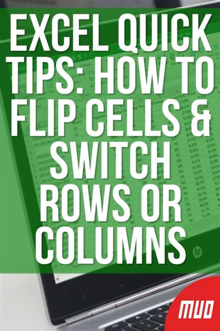 How to Flip Cells & Switch Rows or Columns