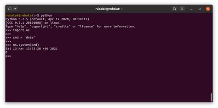 intro to python system command