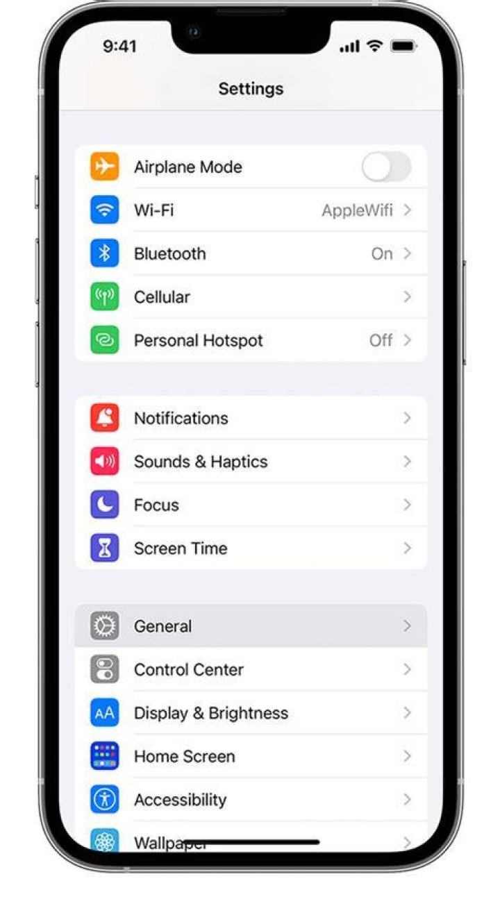 iPhone - Settings